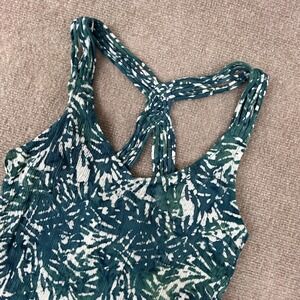 Santiki Tank Top Womens M Multicolor Tie Dye Crinkle Twist‎ Racerback Scoop Neck